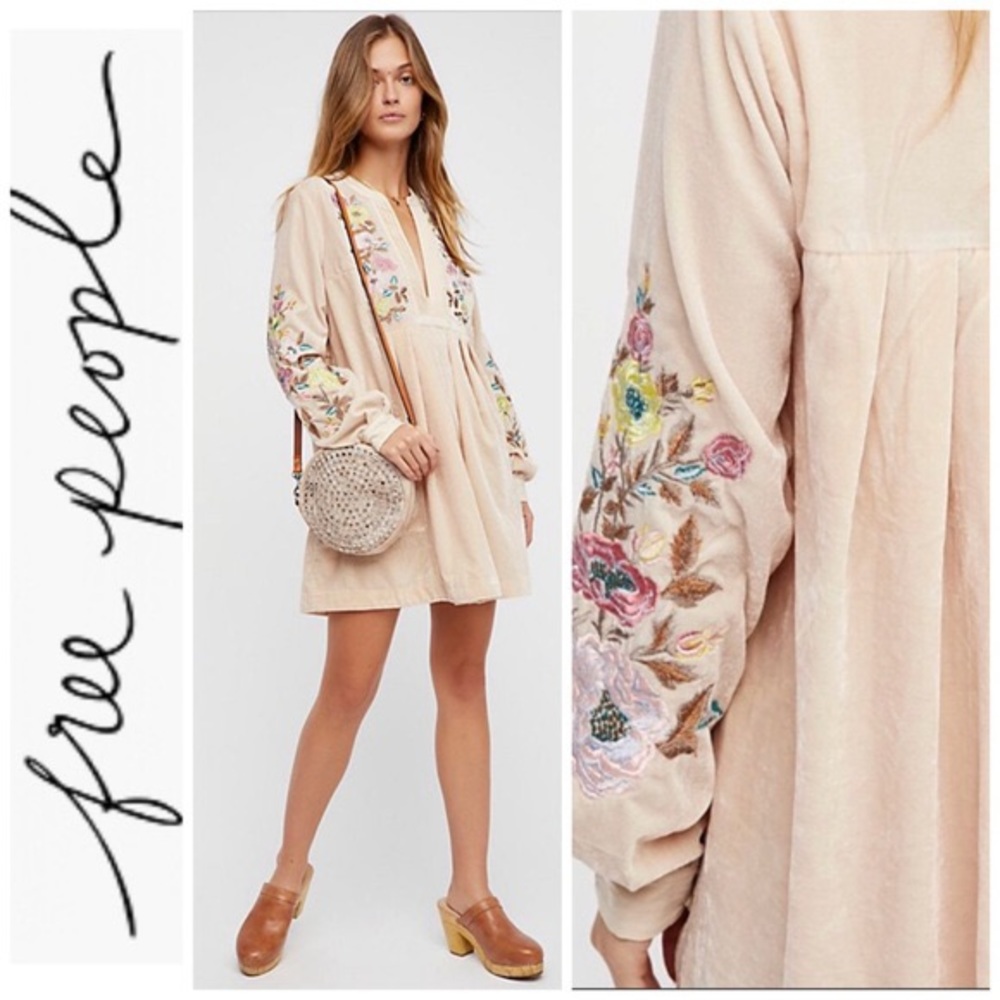 Free People Mia Velvet Tunic Dress